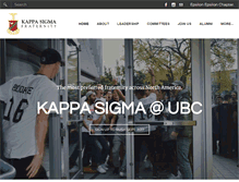 Tablet Screenshot of kappasigmaubc.com